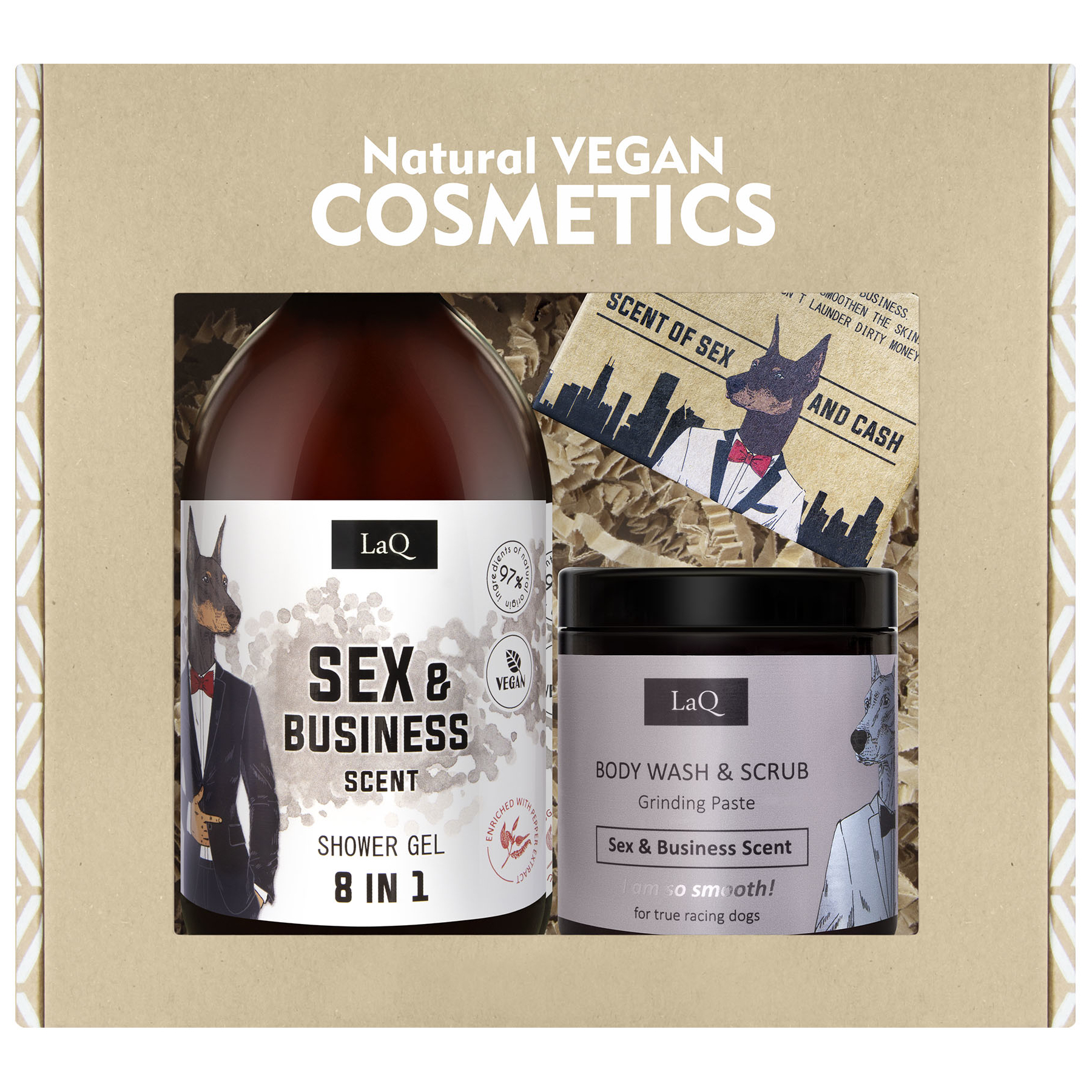 Kinkekomplekt LaQ SEX & BUSINESS ELU meestele