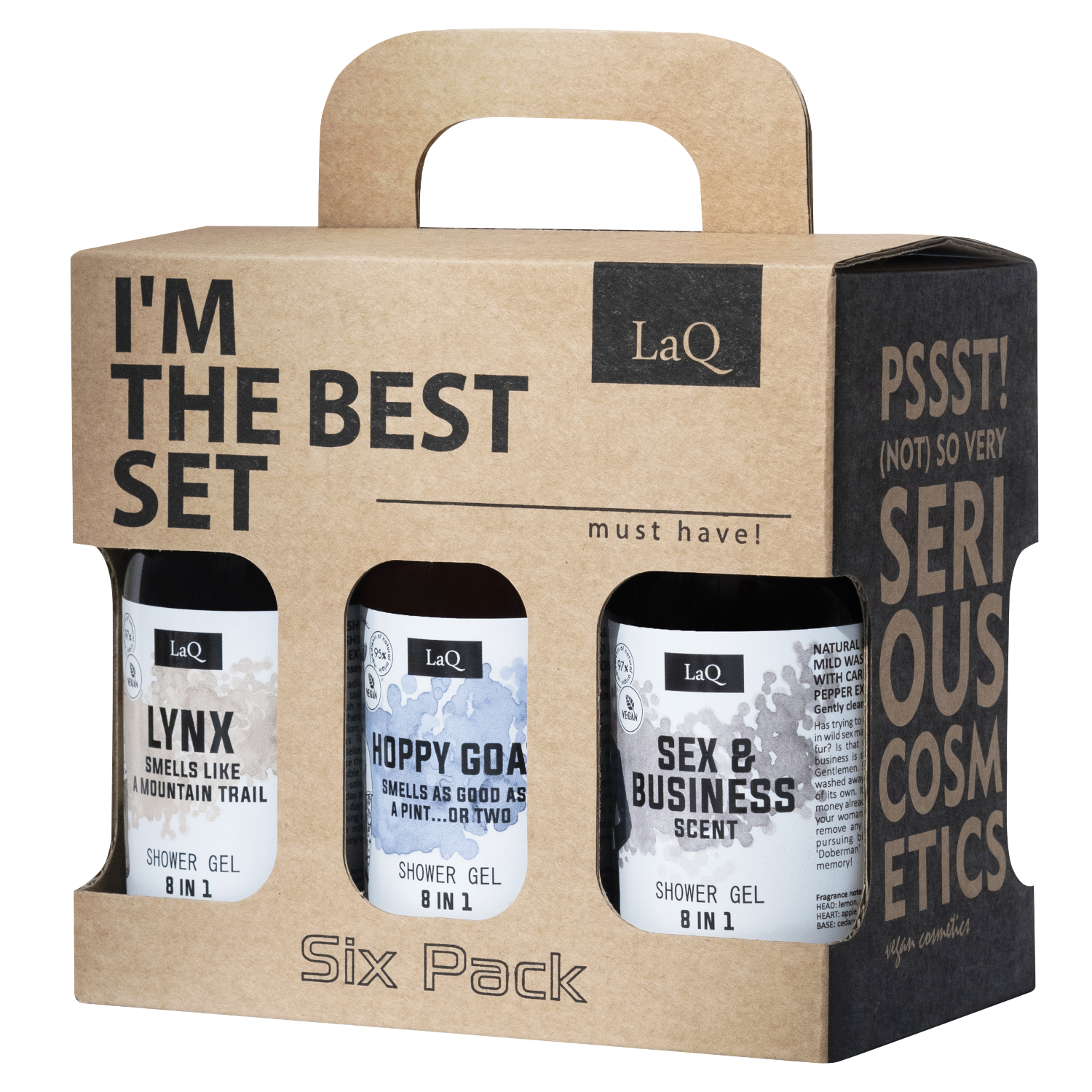 Kinkekomplekt LaQ dušigeelid MINI Lucky Men